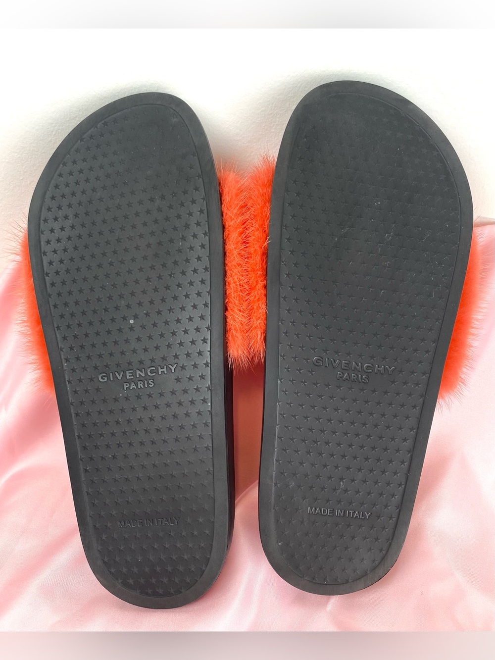 Givenchy Paris Coral Mink Fur Slides Sandals EU 40/US 9-9.5 +Box $595 MSRP - Picture 11 of 14